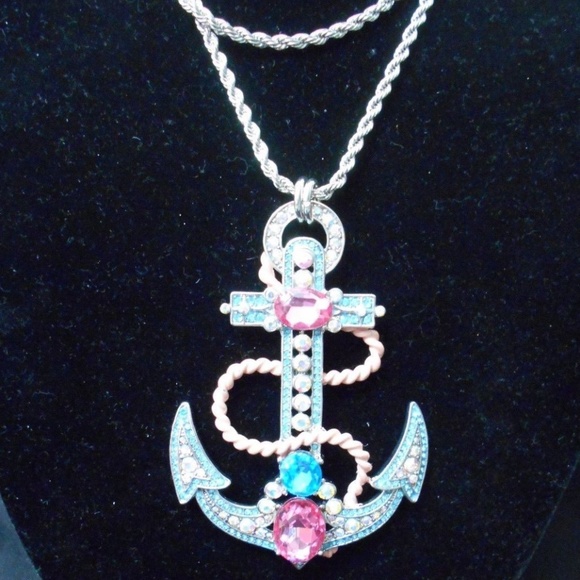 Betsey Johnson Jewelry - Betsey Johnson ANCHOR NECKLACE AND EARRINGS